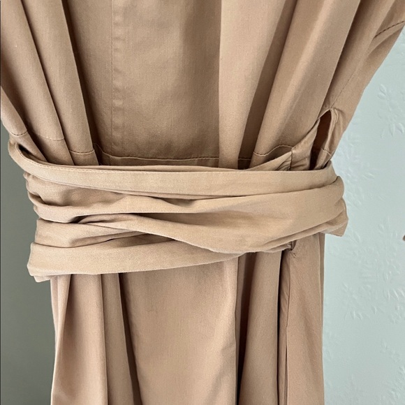 Mara Hoffman Camel Tan Long Sleeve Wrap Dress - Picture 7 of 12